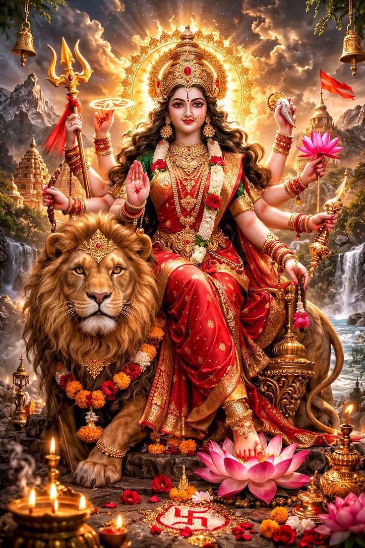 Maa Kali devotional image at Shri Adishakti Jyothishya Kendra
